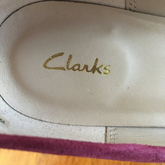 Clarks Women's Pumps Heels Kaylin Cara Shoes in Wine Suede Size 9 M - Picture 6 of 6